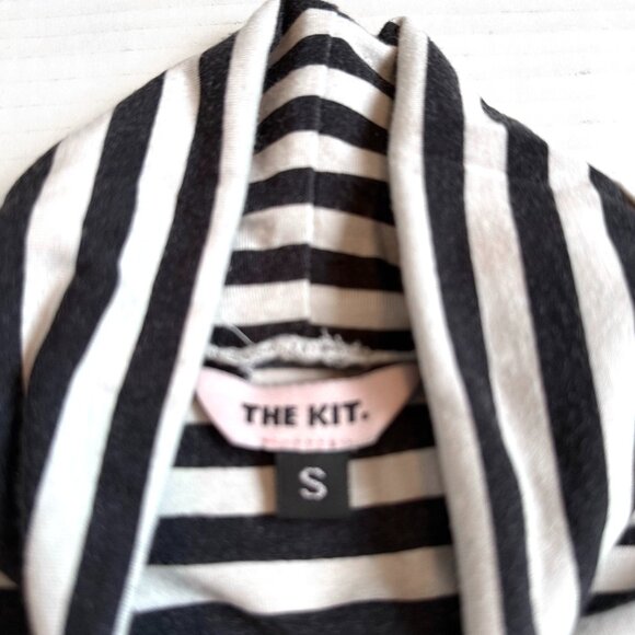 The Kit Patchwork Graphic Striped Turtleneck - Picture 7 of 8